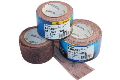Abranet® 2¾ in x 11 yds. Mesh Grip Rolls
