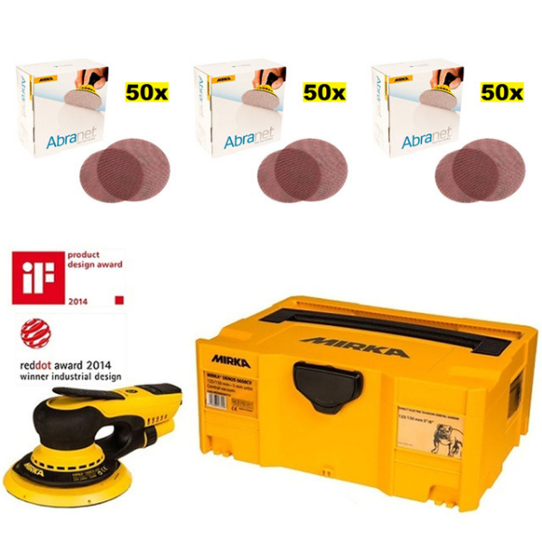 Deros 6 kit w/ net 80,120,180 Deros Sander