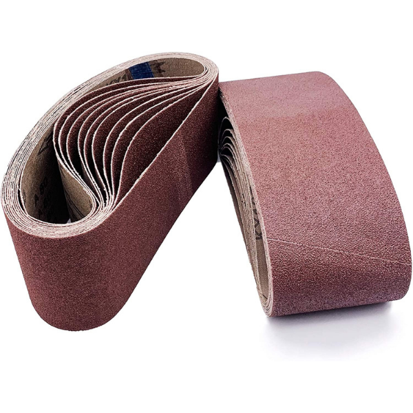 3" x 24" LS309 AO Cloth Sanding Belt 10 Belts/box Assorted Grits.