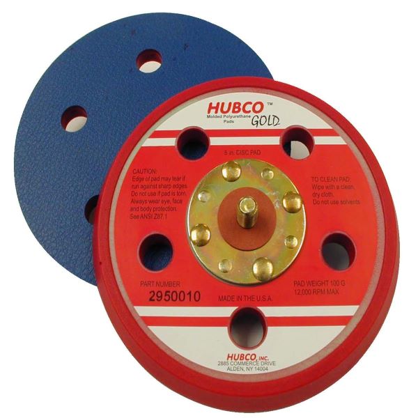 2950010 HUBCO 5"x5H PSA 3/8" Back Up Pad