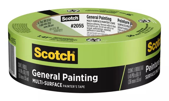 3M 2055 Green Painters Tape 55 Meters Roll