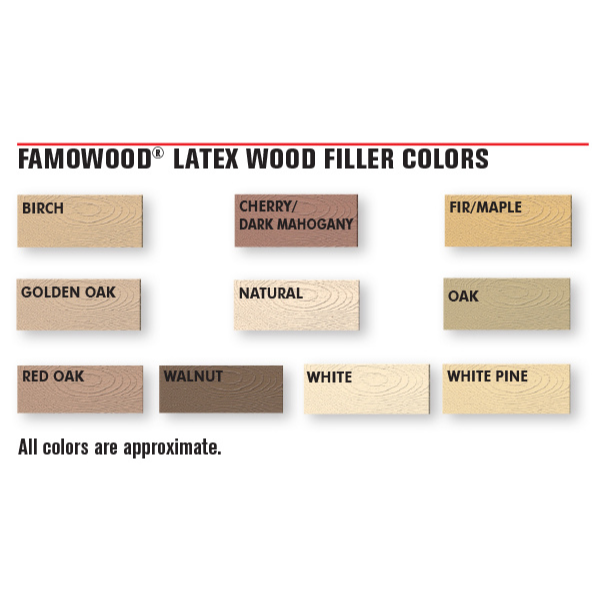 Famowood 1 Pint Wood Filler - Various Colours