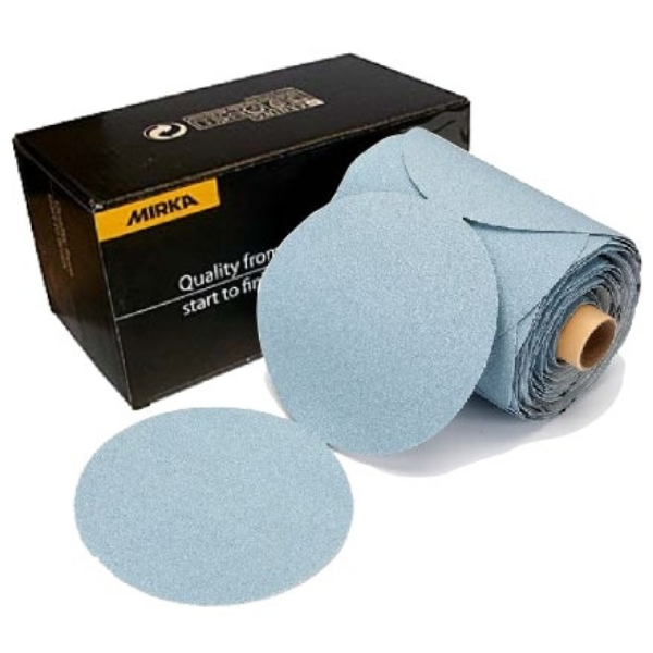 Mirka Basecut 5" PSA Linkroll Discs 100 Discs/roll