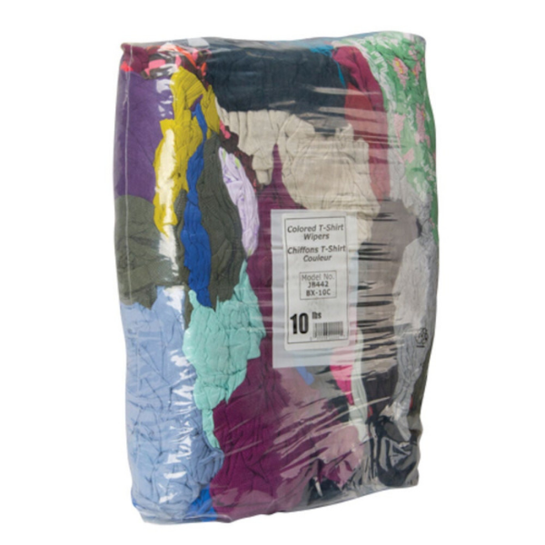 Coloured T shirt rags 25lbs/bag