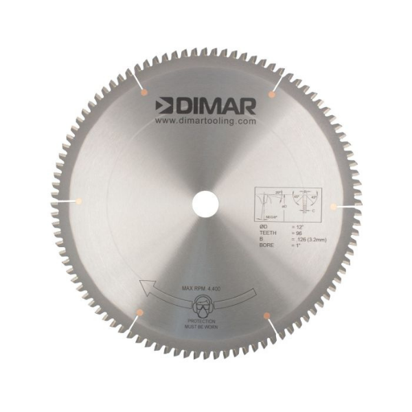 12x96x1 Dimar TN Melamine saw blade ATB