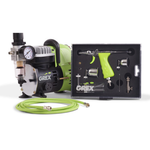 XT airbrush kit w/gun, hose compressor