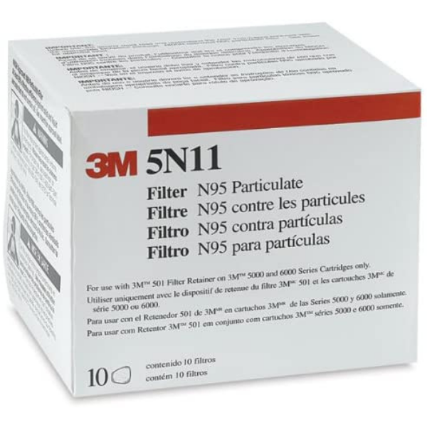 3M 5N11 Respirator Prefilters 10/box