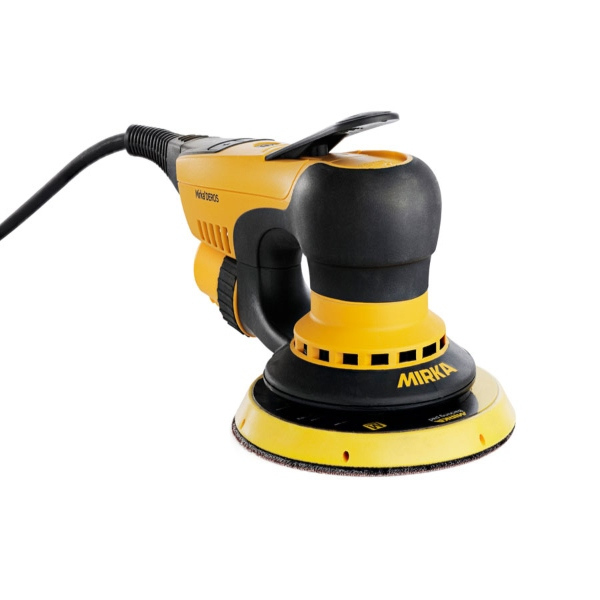 6 in Mirka® DEROS Vacuum-Ready electric Sander, 2.5mm orbit, w/case