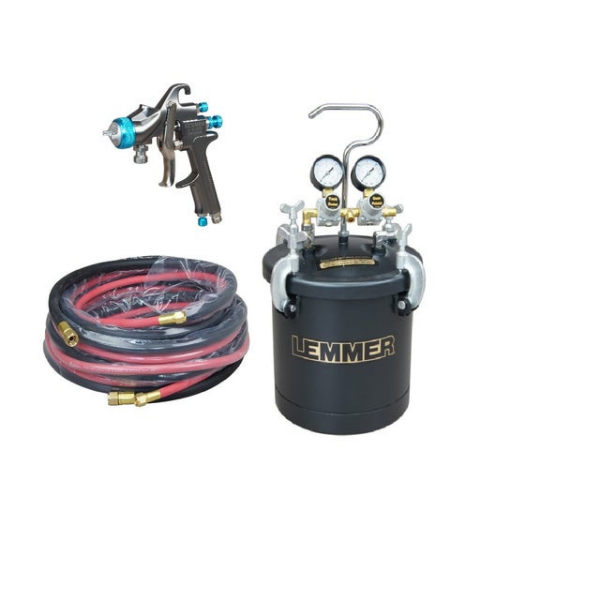 L011-070 2.25 Gal Pressure Pot kit w/ A910 gun and 25ft hoses